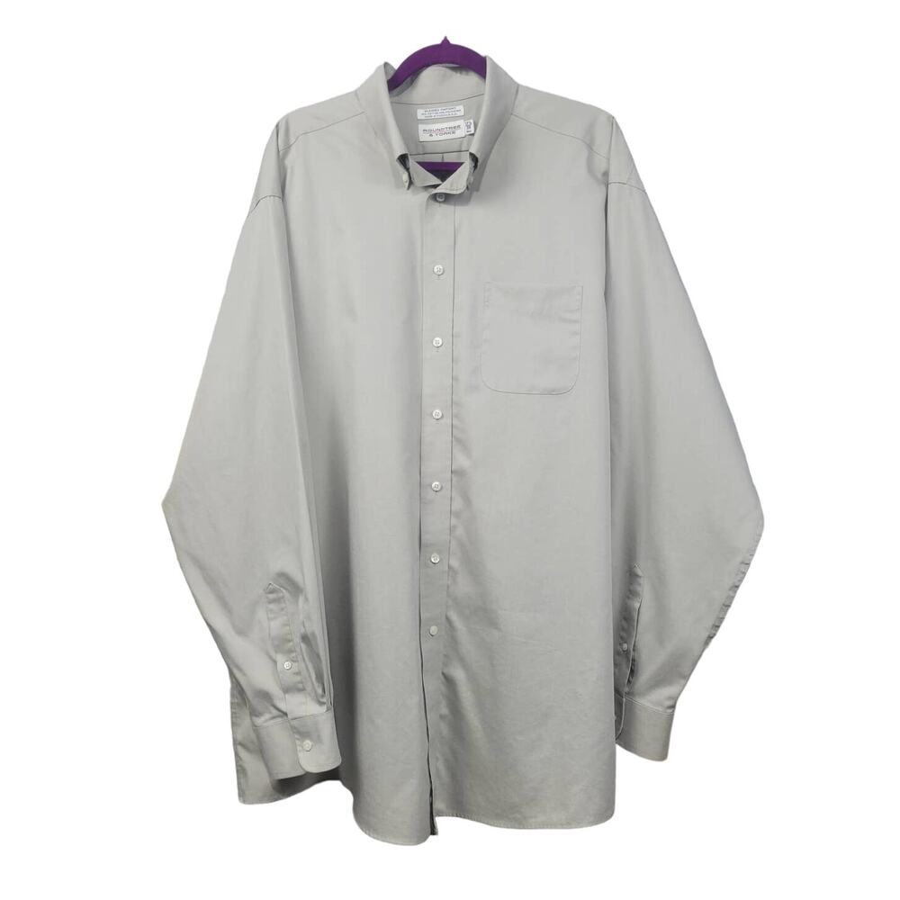 Vintage Roundtree & Yorke Men's Long Sleeve Shirt Size 17.5 -38
